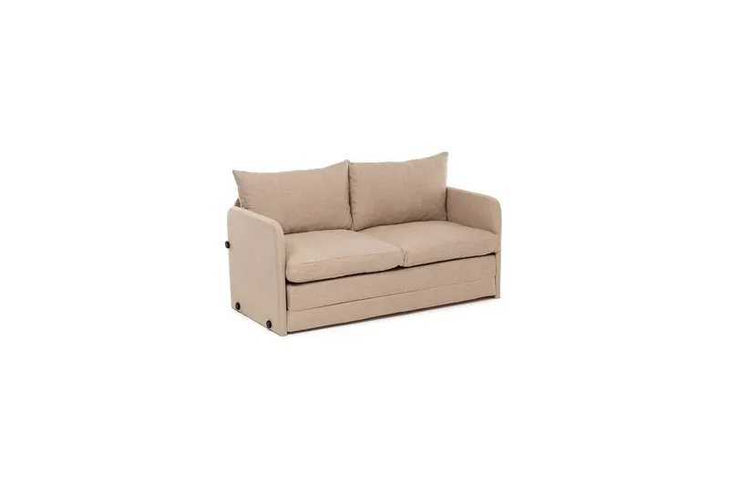 2-sæders sovesofa Rubby (148 x 70 x 66 cm) Beige - Beige - Møbler - Sofaer - Sovesofaer