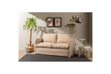 2-sæders sovesofa Rubby (148 x 70 x 66 cm) Beige - Beige - Møbler - Sofaer - Sovesofaer