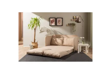 2-sæders sovesofa Rubby (148 x 70 x 66 cm) Beige - Beige - Møbler - Sofaer - Sovesofaer