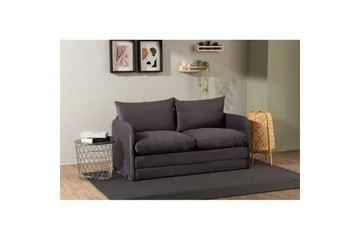 2-sæders sovesofa Rubby (148 x 70 x 66 cm) Grå - Grå - Møbler - Sofaer - Sovesofaer