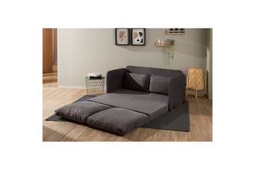 2-sæders sovesofa Rubby (148 x 70 x 66 cm) Grå - Grå - Møbler - Sofaer - Sovesofaer