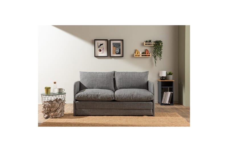 2-sæders sovesofa Rubby (148 x 70 x 66 cm) Lys Grå - Lys Grå - Møbler - Sofaer - Sovesofaer