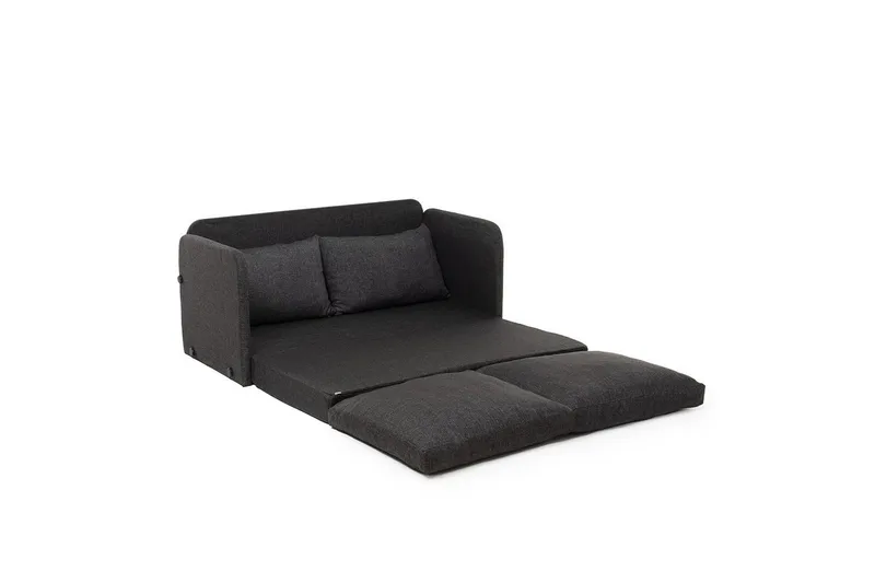 2-sæders sovesofa Rubby (148 x 70 x 66 cm) Mørk Grå - Mørk Grå - Møbler - Sofaer - Sovesofaer