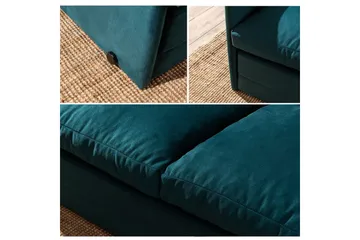 2-sæders sovesofa Rubby (148 x 70 x 66 cm) Petrolgrøn - Petrolgrøn - Møbler - Sofaer - Sovesofaer