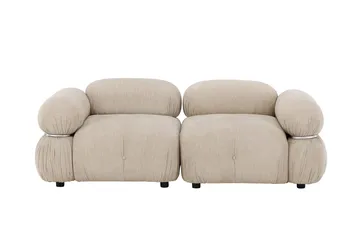 2-Seat Sofa Venture Home Beige Silver - Møbler - Sofaer - 2 personers sofa