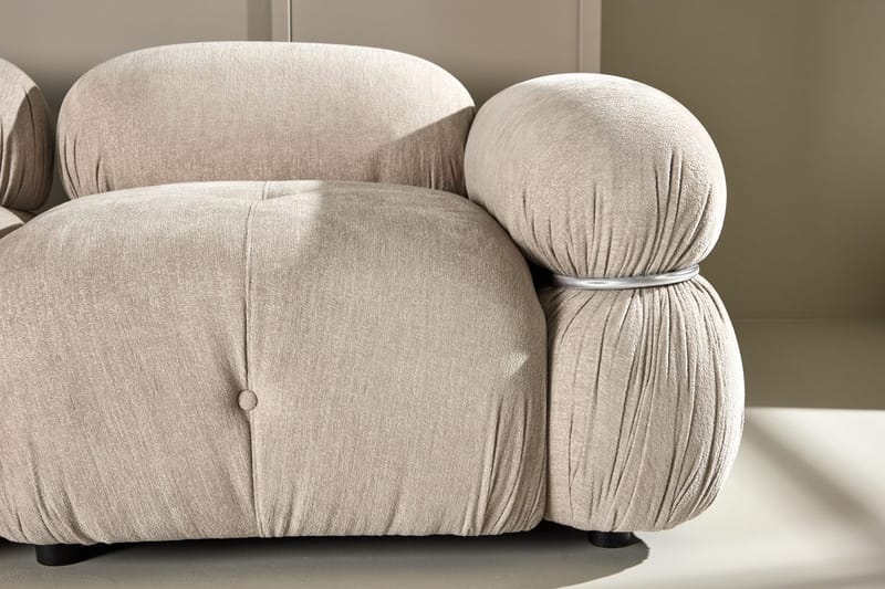 2-Seat Sofa Venture Home Beige Silver - Møbler - Sofaer - 2 personers sofa