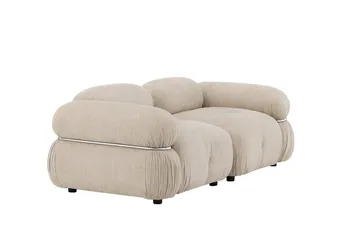 2-Seat Sofa Venture Home Beige Silver - Møbler - Sofaer - 2 personers sofa