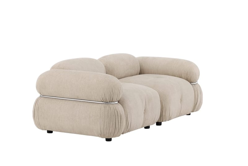 2-Seat Sofa Venture Home Beige Silver - Møbler - Sofaer - 2 personers sofa