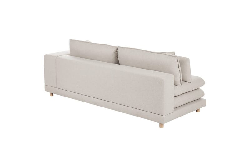 2-sitssoffa Beliani Heden Beige/ljust trä Beige||Light colored wood - Møbler - Sofaer - 2 personers sofa