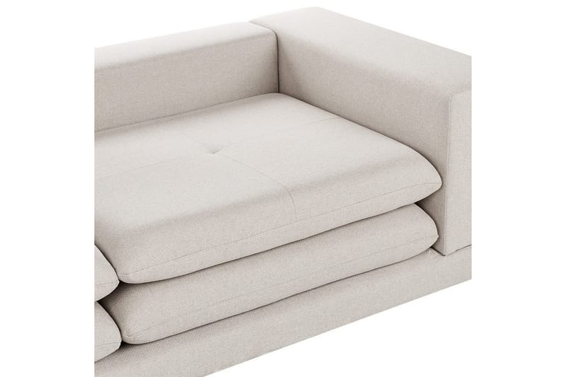 2-sitssoffa Beliani Heden Beige/ljust trä Beige||Light colored wood - Møbler - Sofaer - 2 personers sofa