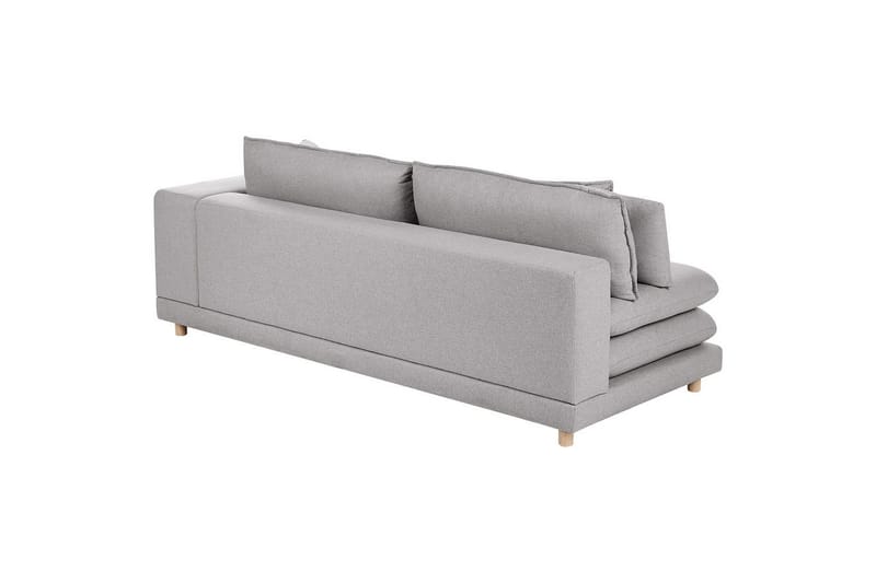 2-sitssoffa Beliani Heden Beige/ljust trä NO_BRAND Grey||Light colored wood - Møbler - Sofaer - 2 personers sofa