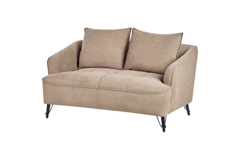 2-sitssoffa Beliani Hobro Brun, Svart Brown||Black - Møbler - Sofaer - 2 personers sofa