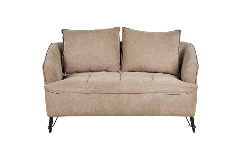 2-sitssoffa Beliani Hobro Brun, Svart Brown||Black - Møbler - Sofaer - 2 personers sofa