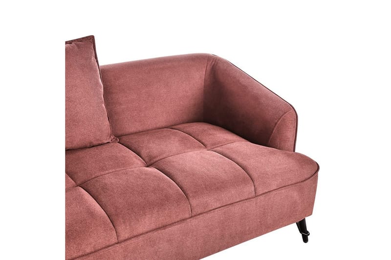 2-sitssoffa Beliani Hobro Brun, Svart NO_BRAND Pink - Lyserød - Møbler - Sofaer - 2 personers sofa