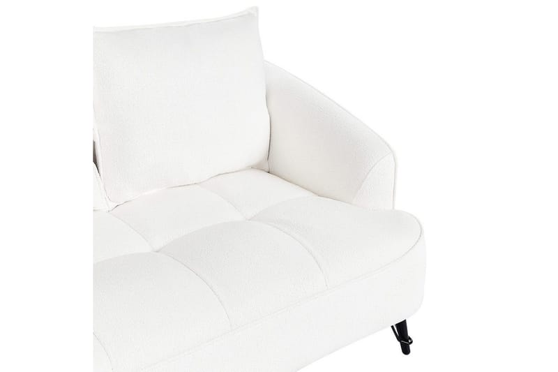 2-sitssoffa Beliani Hobro Brun, Svart White||Black - Møbler - Sofaer - 2 personers sofa