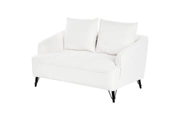 2-sitssoffa Beliani Hobro Brun, Svart White||Black - Møbler - Sofaer - 2 personers sofa