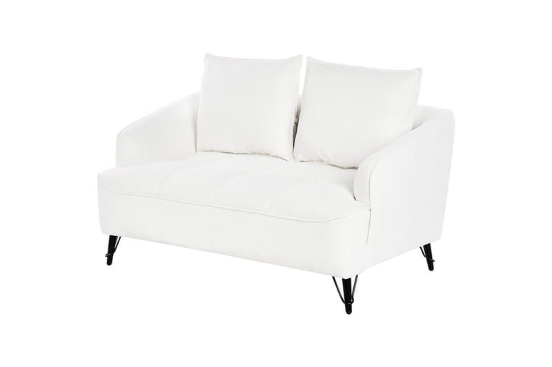2-sitssoffa Beliani Hobro Brun, Svart White||Black - Møbler - Sofaer - 2 personers sofa