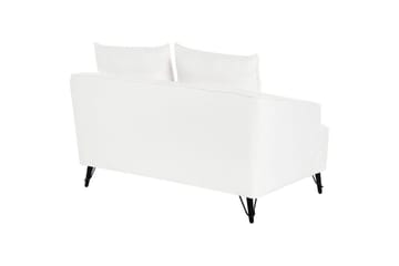2-sitssoffa Beliani Hobro Brun, Svart White||Black - Møbler - Sofaer - 2 personers sofa