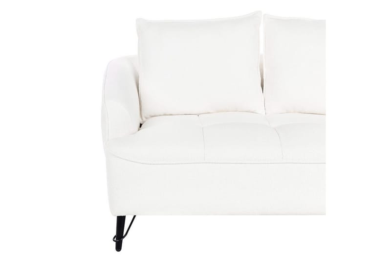 2-sitssoffa Beliani Hobro Brun, Svart White||Black - Møbler - Sofaer - 2 personers sofa