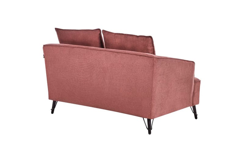 2-sitssoffa Beliani Hobro Brun, Svart Pink - Lyserød - Møbler - Sofaer - 2 personers sofa