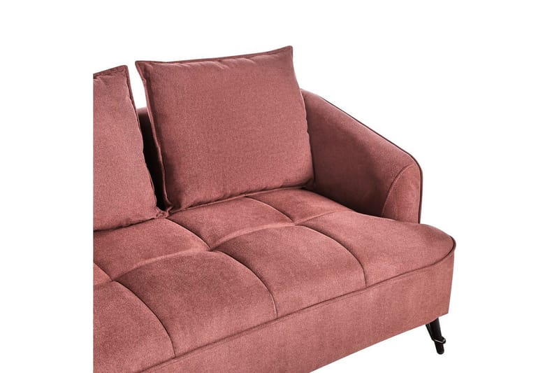2-sitssoffa Beliani Hobro Brun, Svart Pink - Lyserød - Møbler - Sofaer - 2 personers sofa