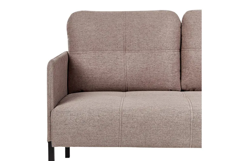 2-sitssoffa Beliani Lahti Beige, svart Brown||Black - Møbler - Sofaer - 2 personers sofa