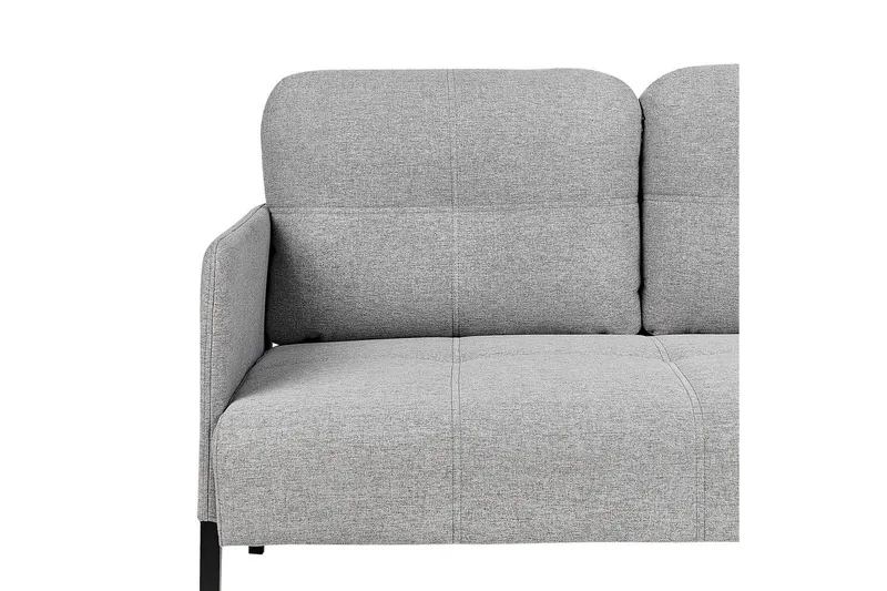 2-sitssoffa Beliani Lahti Beige, svart Light grey||Black - Møbler - Sofaer - 2 personers sofa