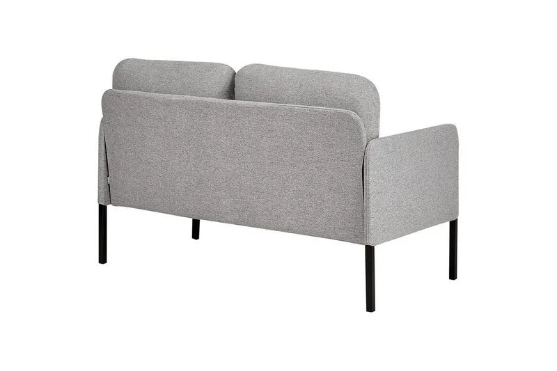 2-sitssoffa Beliani Lahti Beige, svart Light grey||Black - Møbler - Sofaer - 2 personers sofa