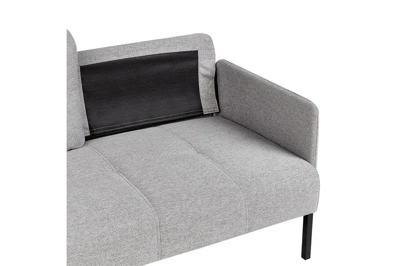 2-sitssoffa Beliani Lahti Beige, svart Light grey||Black - Møbler - Sofaer - 2 personers sofa