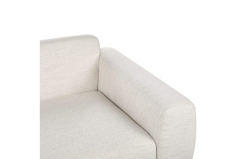 2-sitssoffa Beliani Laurila Beige, mörkt trä Beige||Dark colored wood - Møbler - Sofaer - 2 personers sofa