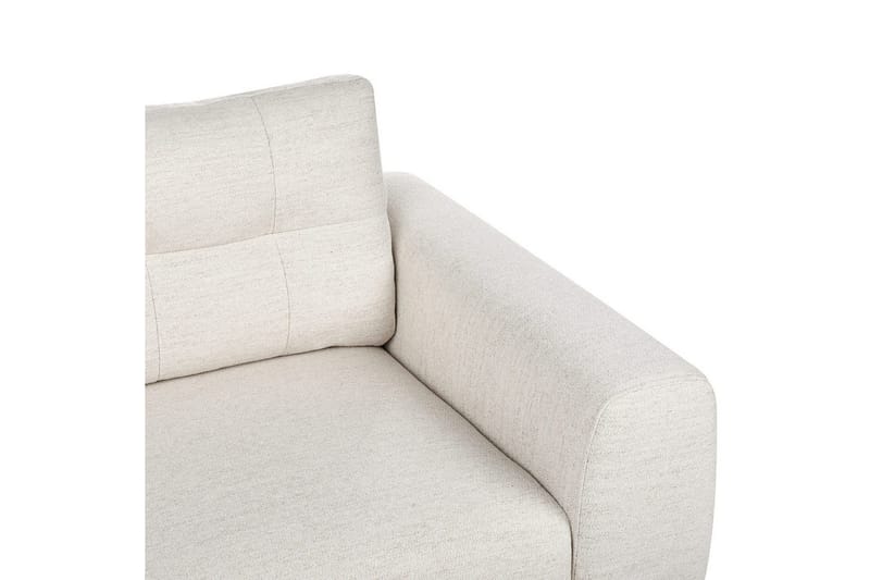 2-sitssoffa Beliani Laurila Beige, mörkt trä Beige||Dark colored wood - Møbler - Sofaer - 2 personers sofa