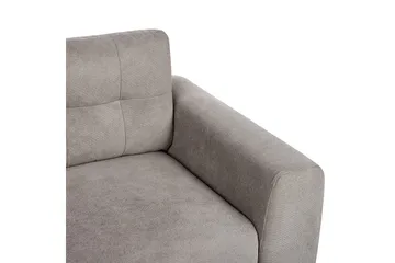 2-sitssoffa Beliani Laurila Beige, mörkt trä Grey||Dark colored wood - Møbler - Sofaer - 2 personers sofa