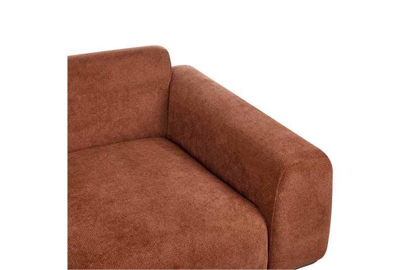 2-sitssoffa Beliani Laurila Beige, mörkt trä NO_BRAND Brown||Dark colored wood - Møbler - Sofaer - 2 personers sofa