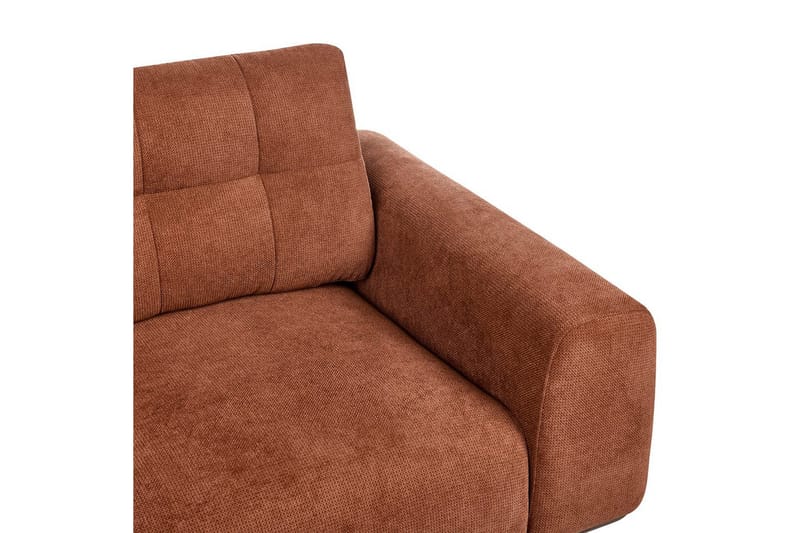 2-sitssoffa Beliani Laurila Beige, mörkt trä NO_BRAND Brown||Dark colored wood - Møbler - Sofaer - 2 personers sofa