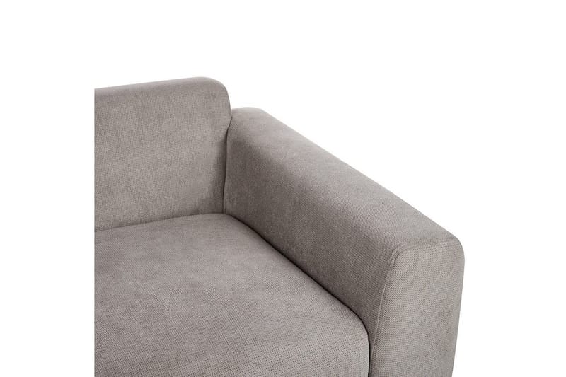 2-sitssoffa Beliani Laurila Beige, mörkt trä NO_BRAND Grey||Dark colored wood - Møbler - Sofaer - 2 personers sofa