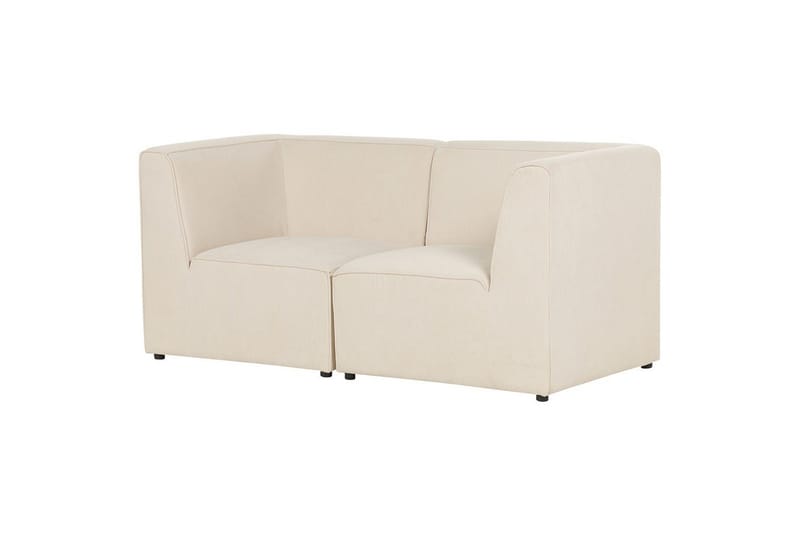2-sitssoffa Beliani Lemvig Beige Beige - Møbler - Sofaer - Modulsofaer - Komplet modulsofa