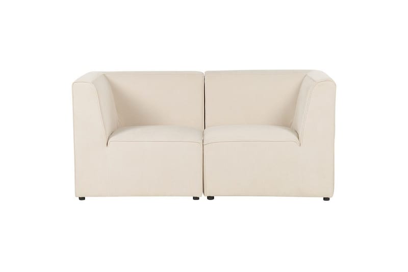 2-sitssoffa Beliani Lemvig Beige Beige - Møbler - Sofaer - Modulsofaer - Komplet modulsofa