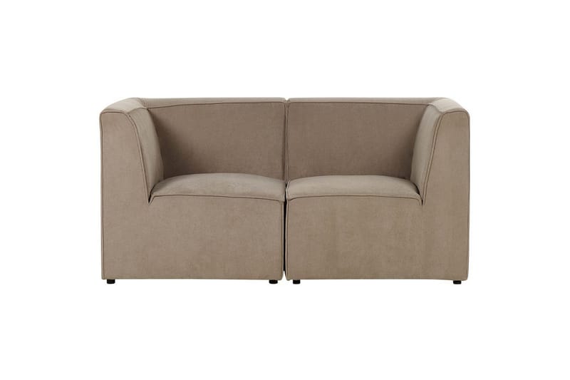 2-sitssoffa Beliani Lemvig Beige Taupe - Møbler - Sofaer - Modulsofaer - Komplet modulsofa