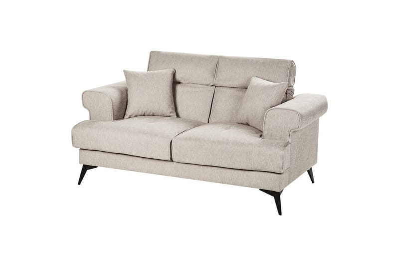 2-sitssoffa Beliani Skive Beige Beige - Møbler - Sofaer - 2 personers sofa
