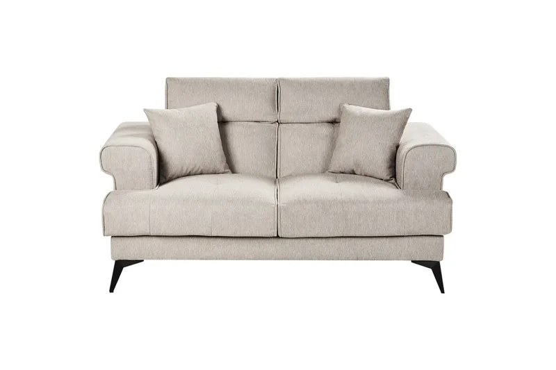 2-sitssoffa Beliani Skive Beige Beige - Møbler - Sofaer - 2 personers sofa