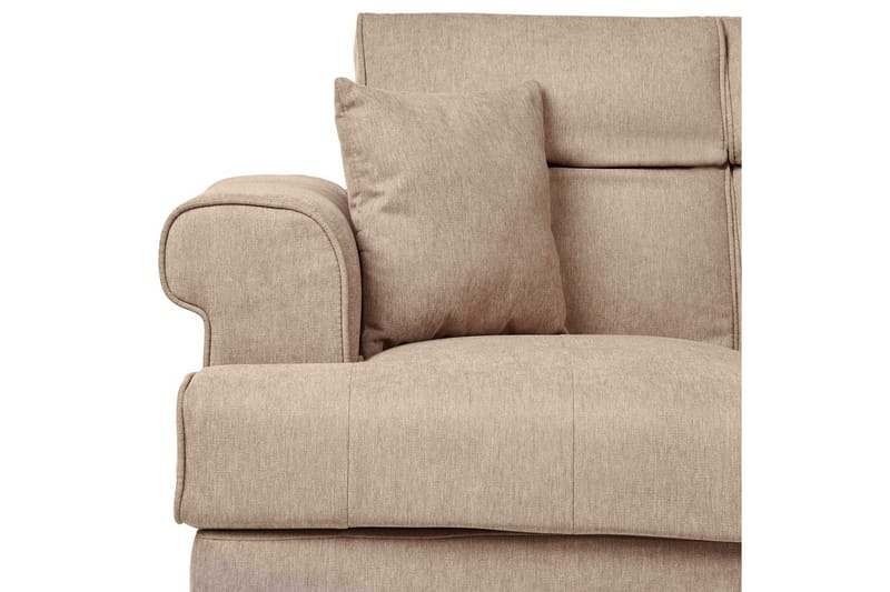 2-sitssoffa Beliani Skive Beige Brown - Brun - Møbler - Sofaer - 2 personers sofa