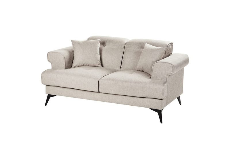 2-sitssoffa Beliani Skive Beige NO_BRAND Beige - Møbler - Sofaer - 2 personers sofa