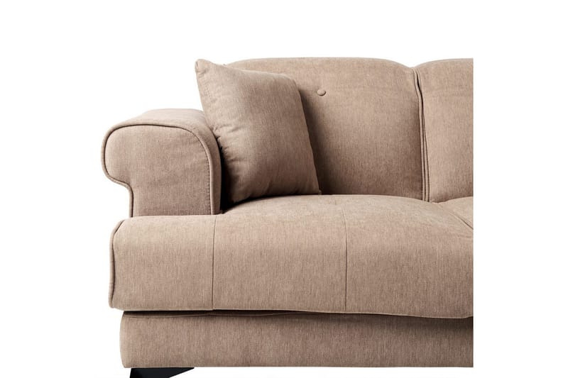 2-sitssoffa Beliani Skive Beige NO_BRAND Brown - Brun - Møbler - Sofaer - 2 personers sofa