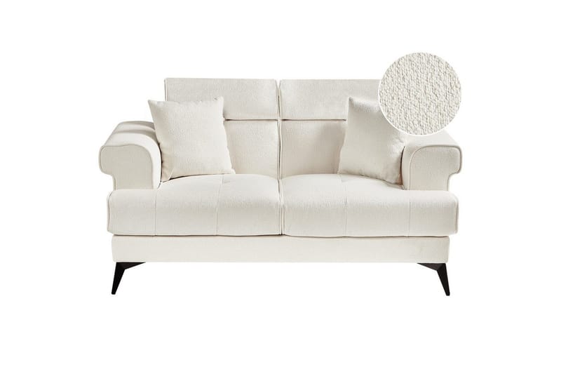 2-sitssoffa Beliani Skive Beige NO_BRAND White||Black, undefined