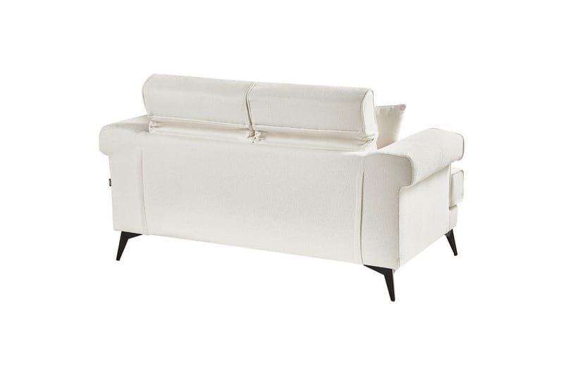 2-sitssoffa Beliani Skive Beige NO_BRAND White||Black - Møbler - Sofaer - 2 personers sofa
