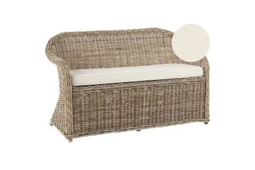 2-sitssoffa Beliani Susua Nature - Havemøbler - Havesofaer & bænke - Havesofaer