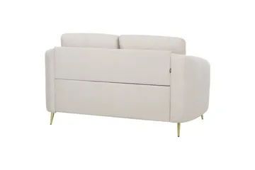 2-sitssoffa Beliani Trosa Beige, guld Beige||GOLD - Møbler - Sofaer - 2 personers sofa