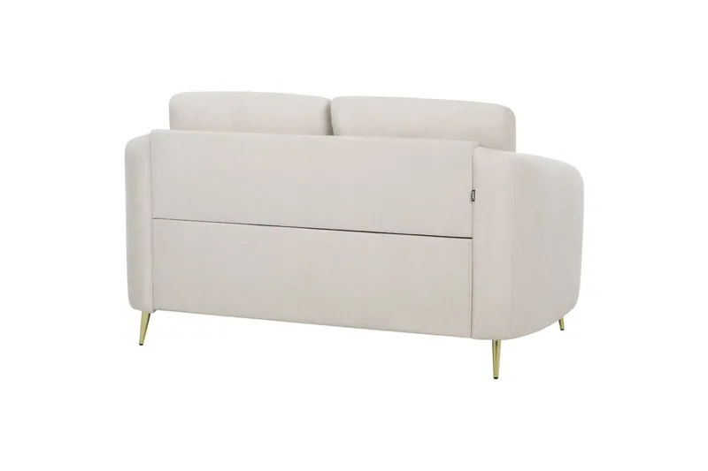 2-sitssoffa Beliani Trosa Beige, guld Beige||GOLD - Møbler - Sofaer - 2 personers sofa