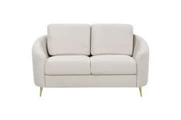 2-sitssoffa Beliani Trosa Beige, guld Beige||GOLD - Møbler - Sofaer - 2 personers sofa