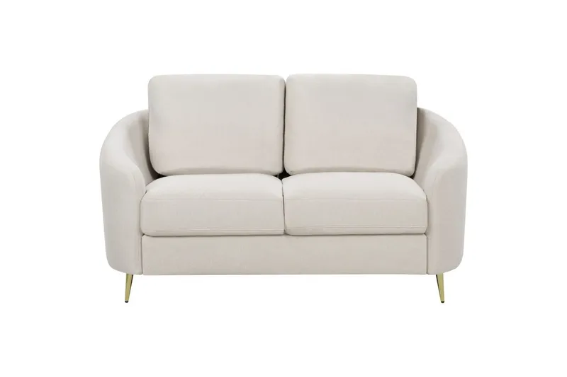 2-sitssoffa Beliani Trosa Beige, guld Beige||GOLD, undefined
